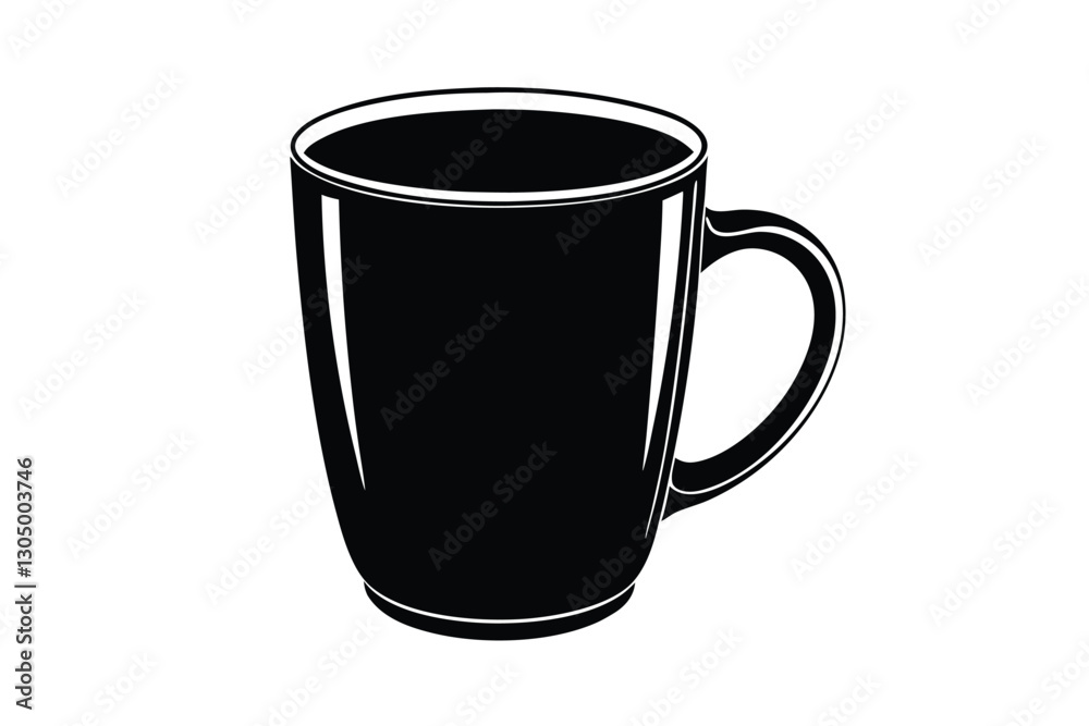 coffee cup or mug silhouette vector coffee cup or mug silhouette vector