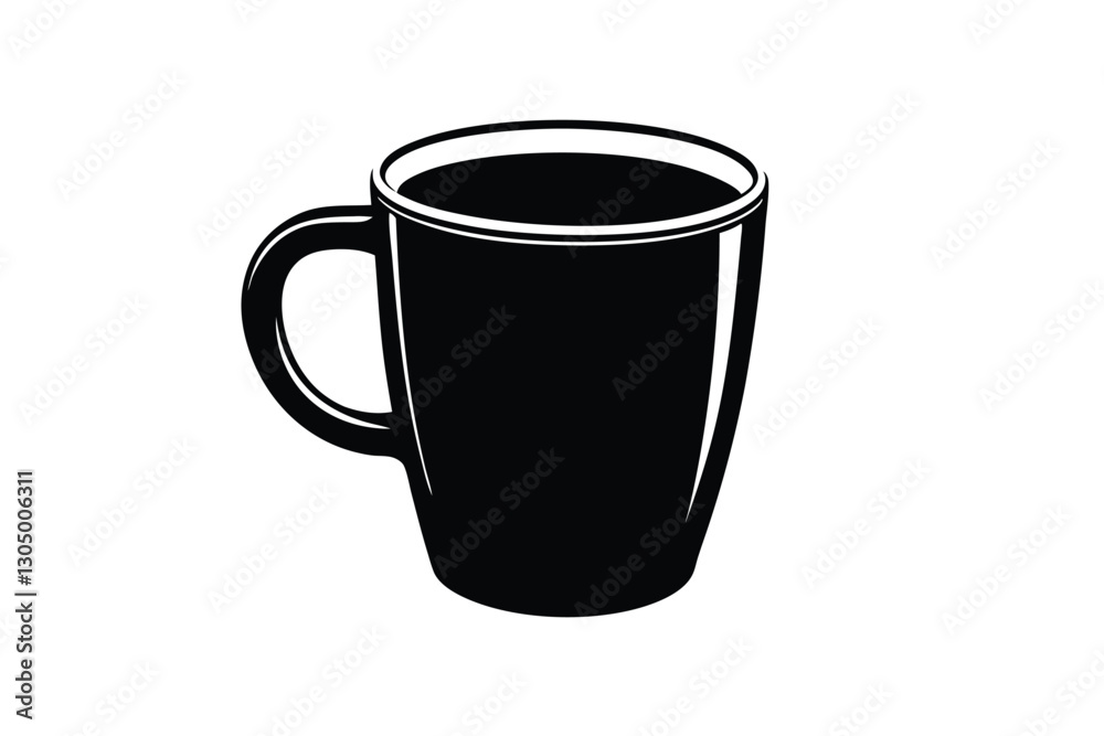 Coffee Mug Silhouette Illustration Coffee Mug Silhouette Illustration