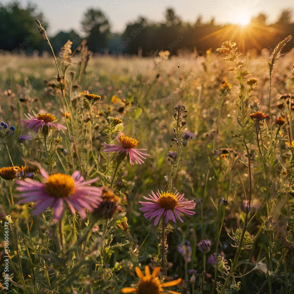 Fototapeta premium wild flowers in the field