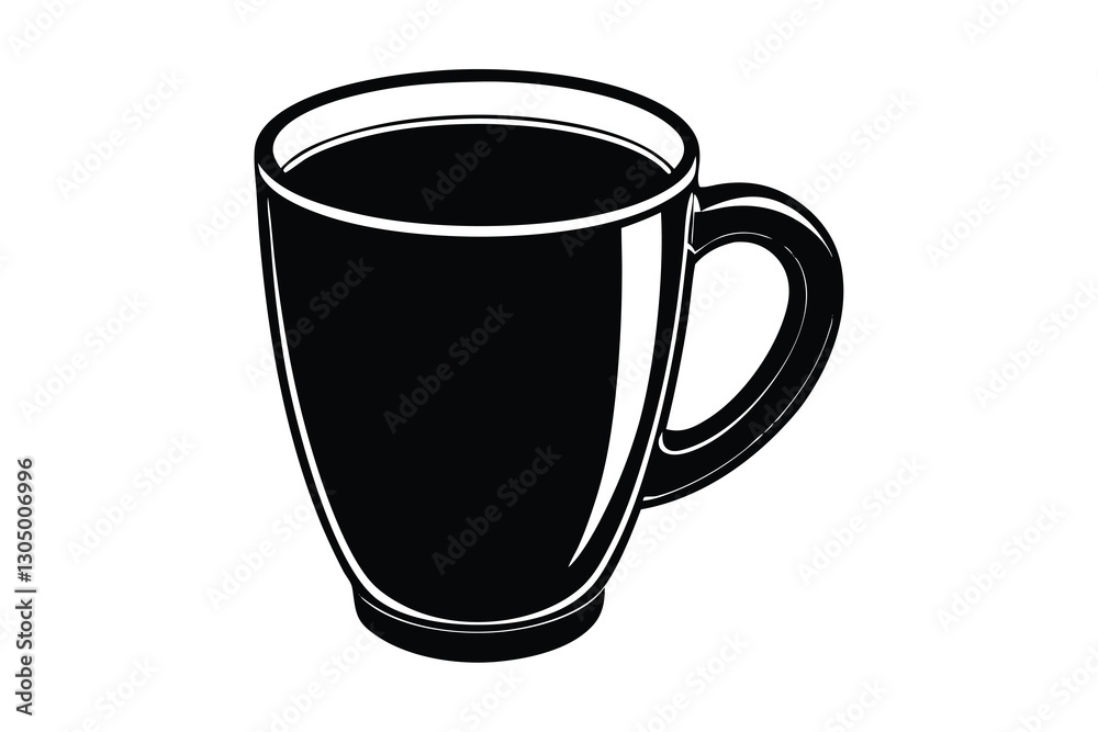 Coffee Mug vector silhouette Coffee Mug vector silhouette
