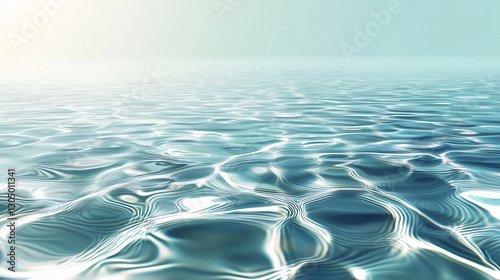 Serene abstract water surface with dynamic light and shadow photo