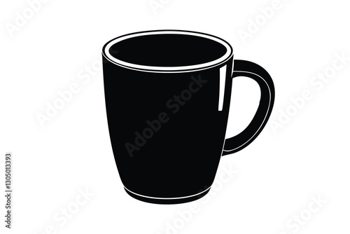 Coffee cup flat icons on white background