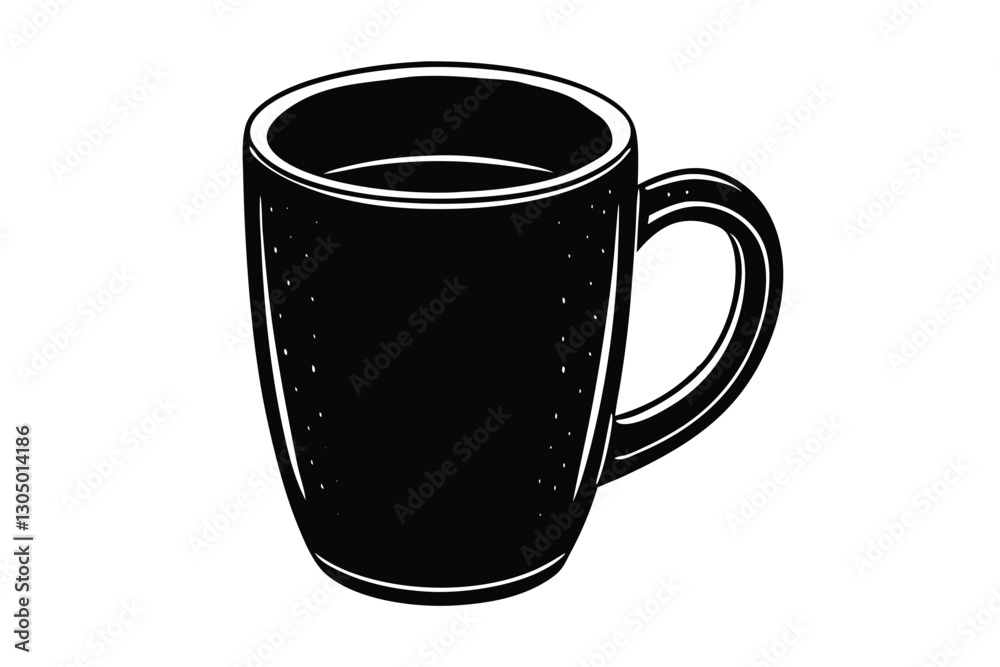 Coffee Mug vector silhouette illustration Coffee Mug vector silhouette illustration