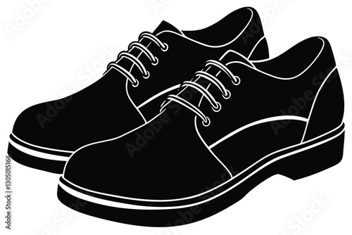 shoe black silhouette