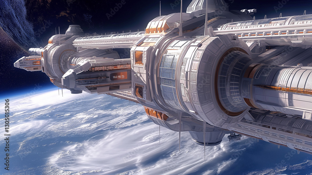 This Tourists enjoy zero gravity experiences in a luxury space hotel orbiting the planet. This Tourists enjoy zero gravity experiences in a luxury space hotel orbiting the planet.