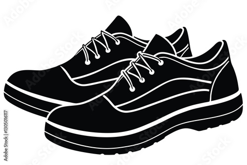 shoe black silhouette