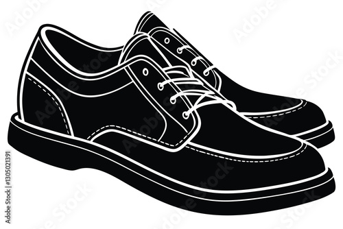 Flta Vector Silhouette Shoes or Sneakers Icon Set photo