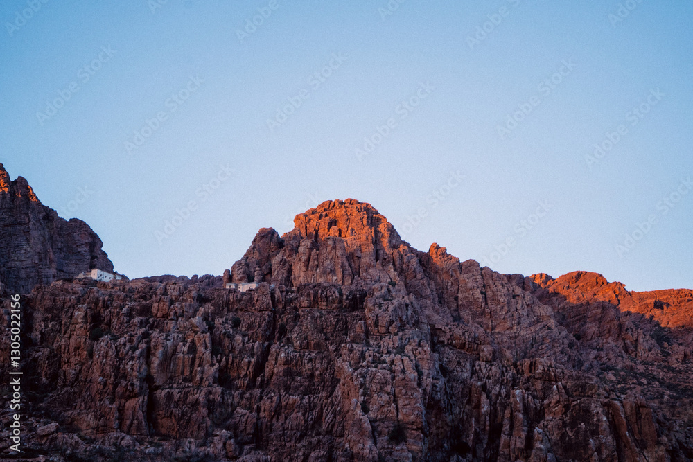 Obraz premium Majestic Tafraoute Peaks Under a Clear Blue Sky – Morocco’s Hidden Gem