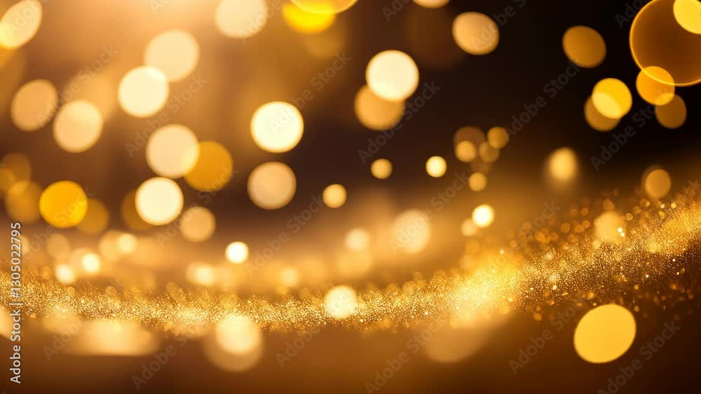 Shimmering Golden Bokeh Background with Soft Light Effects Shimmering Golden Bokeh Background with Soft Light Effects