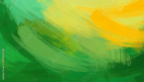 abstract art work green and yellow brush stroke pattern textures modern illustration grunge background