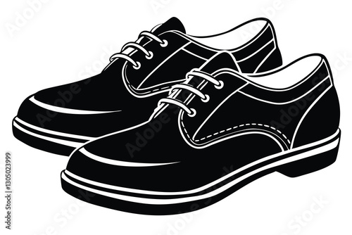 black silhouette of a shoe