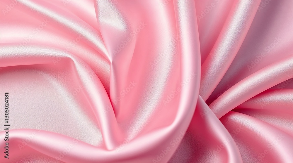 Obraz premium Soft pink silk fabric texture background with elegant drapes