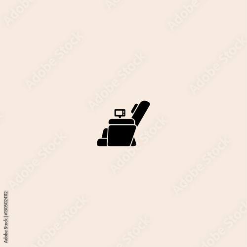 Massage Chair icon flat vector design. 