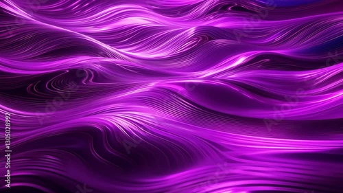 Wallpaper Mural Abstract flowing waves in vibrant purple tones and smooth texture Torontodigital.ca