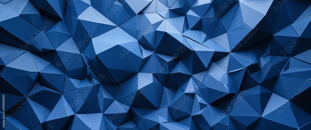 elegant blue theme geometric polygons abstract background concept backdrop illustration cartoon