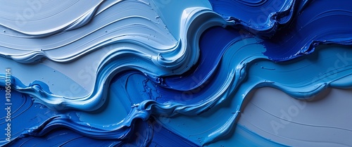 elegant blue theme paint brush strokes abstract background concept backdrop illustration cartoon