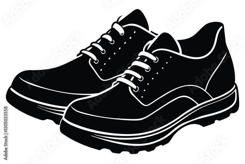 Shoes Silhouette Vector Illustration