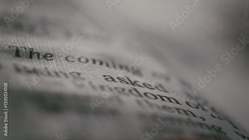 closeup of a bible