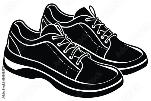 Shoes Silhouette Vector Illustration