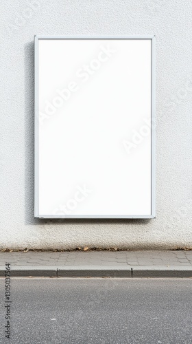 Realistic Outdoor Poster Mockup on City Wall for Design Projects
