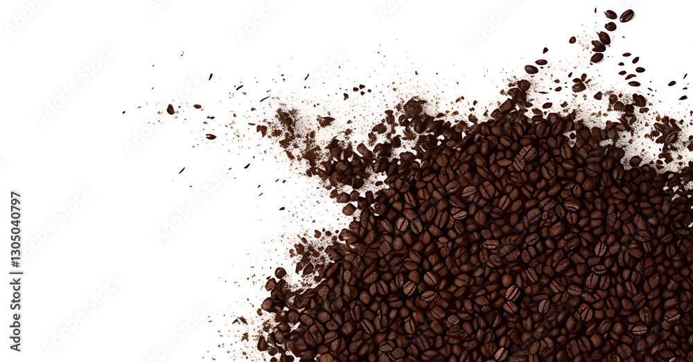Naklejka premium coffee beans background