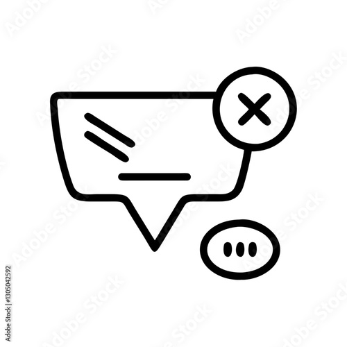 marketing Unsubscribe rate monitoring line icon