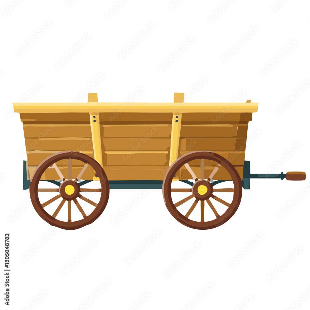 Fototapeta premium old wooden cart