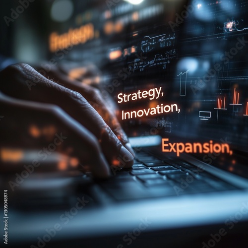 businessman working on laptop
