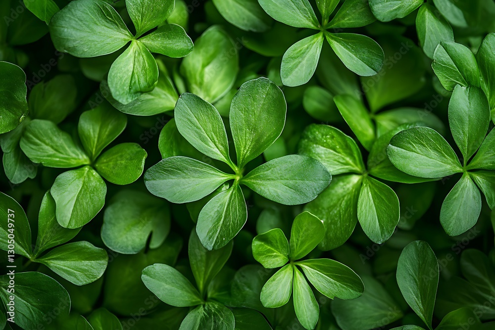 Green Leaves Covering Ground Background Texture Green Leaves Covering Ground Background Texture
