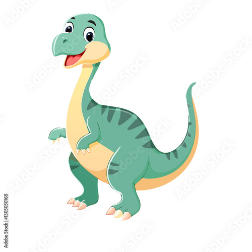 Cute brontosaurus cartoon 