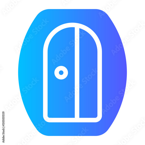 pencil sharpener gradient icon