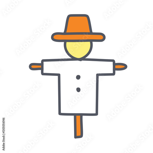 Scarecrow vector icon