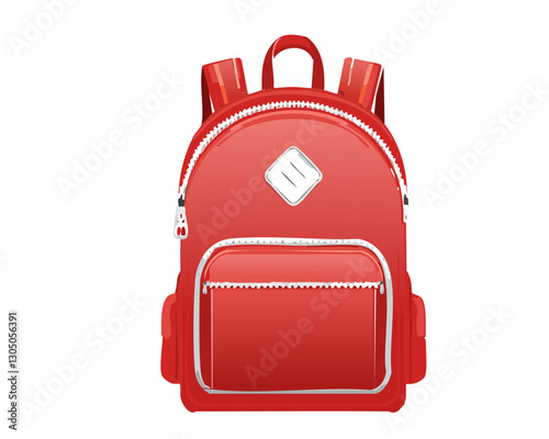 red schoolbag school supply