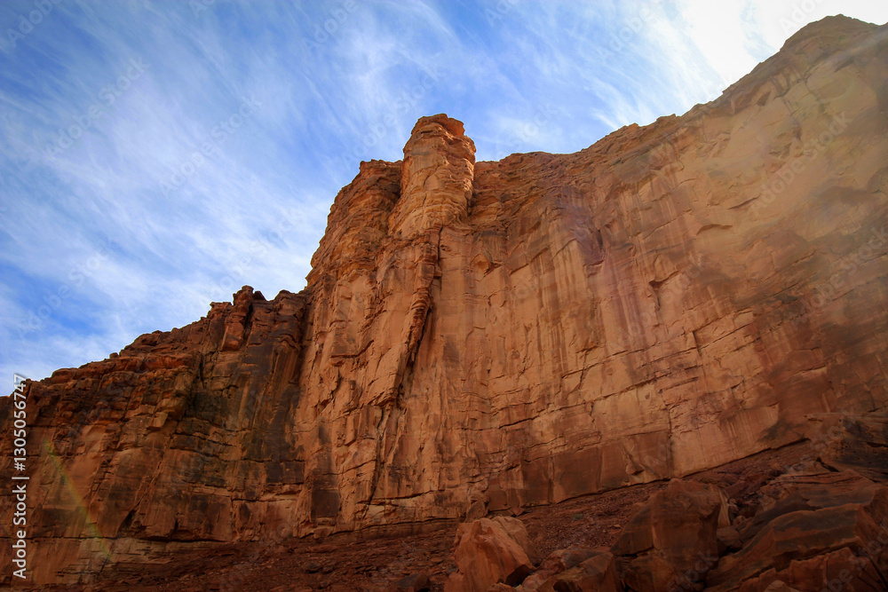 Fototapeta premium Red rocks near AlUla view, Saudi Arabia, 