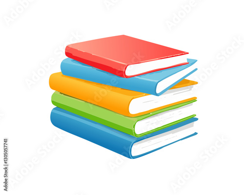 pile of text books