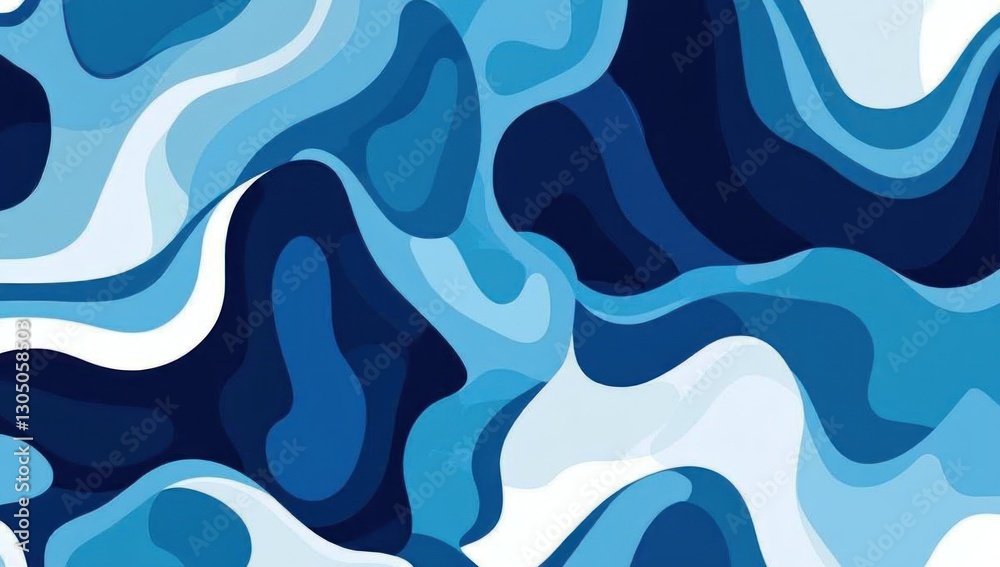 Abstract blue and white paper cut shapes design. Abstract blue and white paper cut shapes design.