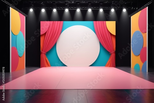 a brightly lit square frame on a gray background with a shadow