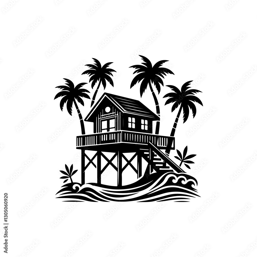 Obraz premium Beach House Paradise