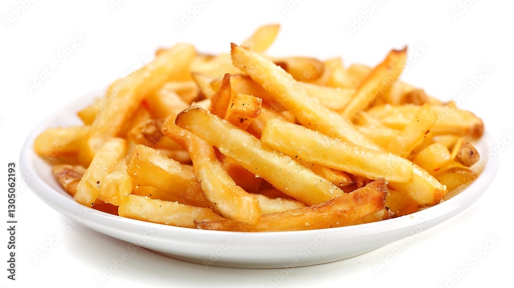 A Plate of Delicious Golden French Fries A Plate of Delicious Golden French Fries