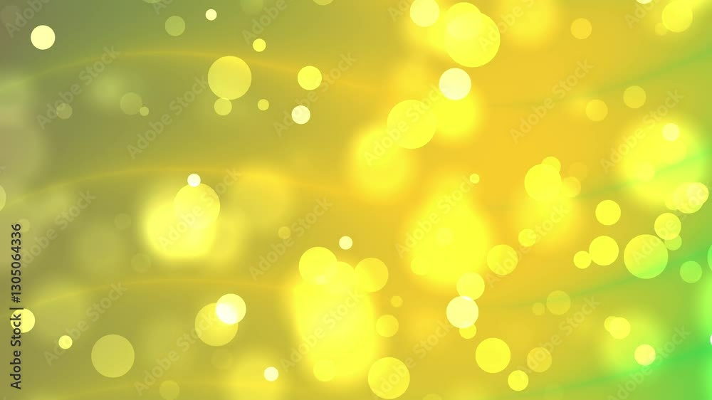 Bright yellow and green abstract bokeh background design, ideal for presentations, websites, videos, advertisements, social media posts, and digital marketing.