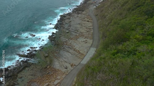 aerial photography, Taiwan, coastline, seascape, magnificence