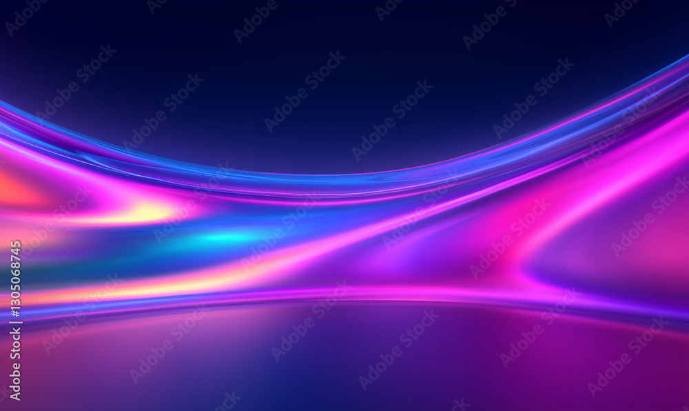 Abstract background with colorful iridescent light. Abstract background with purple pink blue and yellow gradient colors Abstract background with colorful iridescent light. Abstract background with purple pink blue and yellow gradient colors