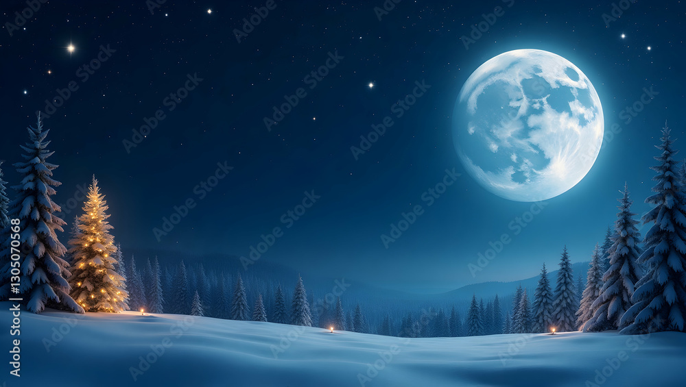 Christmas stars and moon border with magical copy space for holiday dreams concept as Twinkling Christmas stars and crescent moon creating magical space for holiday dreams in Photo Stock Concept an Christmas stars and moon border with magical copy space for holiday dreams concept as Twinkling Christmas stars and crescent moon creating magical space for holiday dreams in Photo Stock Concept an