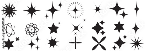 Shine sparkle icon. Vector blink star for logo, sparkle clipart. twinkle stars