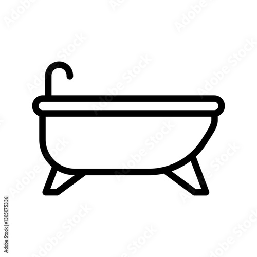 Bathtub icon. for mobile concept and web design. vector illustration