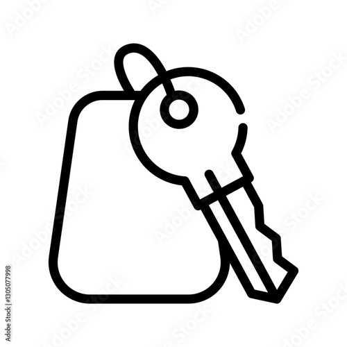 Key icon. sign for mobile concept and web design. vector illustration