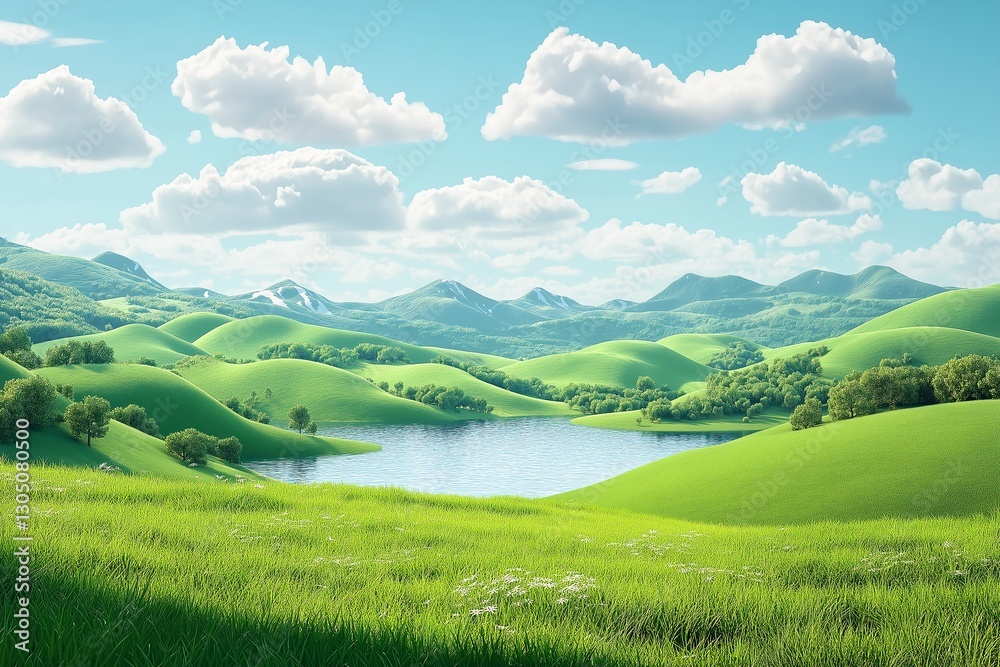 Exploring serene nature landscapes beautiful hills scenic views tranquil environment daylight concept Exploring serene nature landscapes beautiful hills scenic views tranquil environment daylight concept