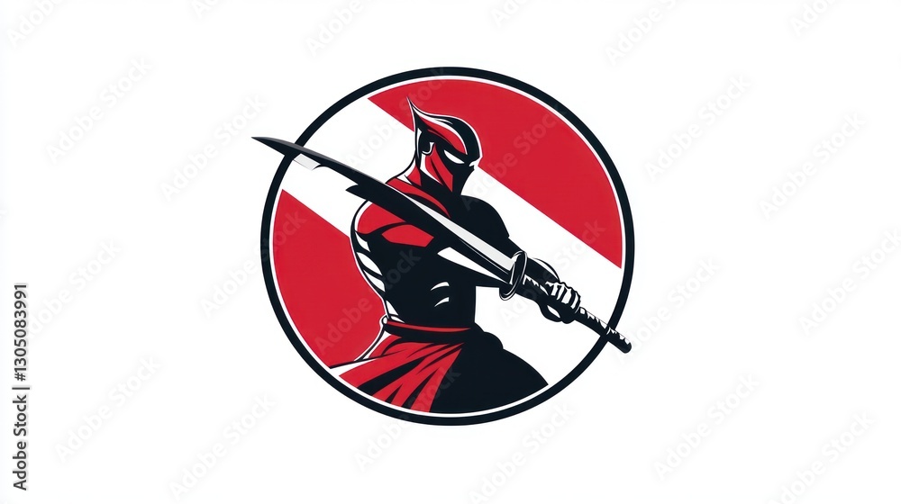 Diver Ninja Silhouette; Action Figure; Diving Sport; Background Symbol; Vector Art; Stock Photo Diver Ninja Silhouette; Action Figure; Diving Sport; Background Symbol; Vector Art; Stock Photo