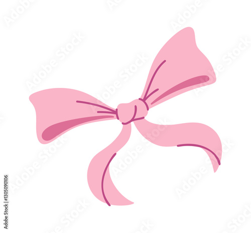 Soft satin bow knotted ribbon