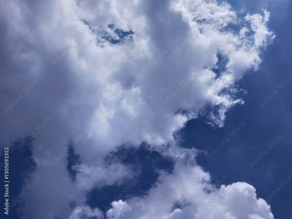 blue sky with clouds